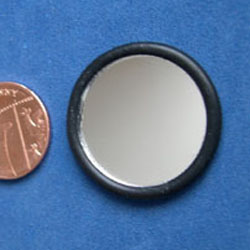 Black Framed Round Mirror